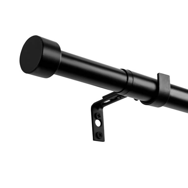 Latitude Run® Adjustable 1" Single Curtain Rod & Reviews Wayfair